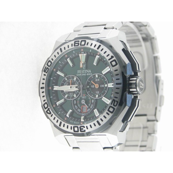 Festina crono agujas acero