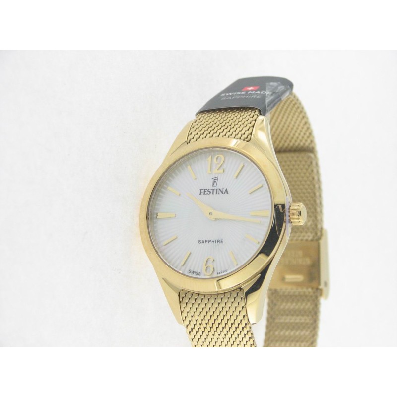 Festina Swiss agujas acero chapado