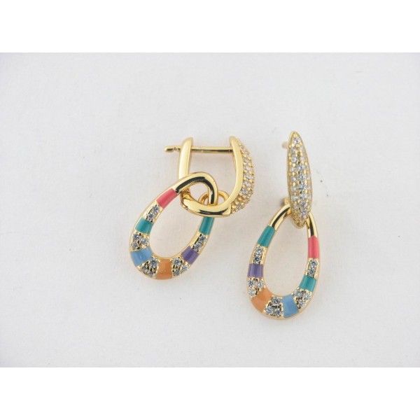 Viceroy pendientes plata chapada circonitas