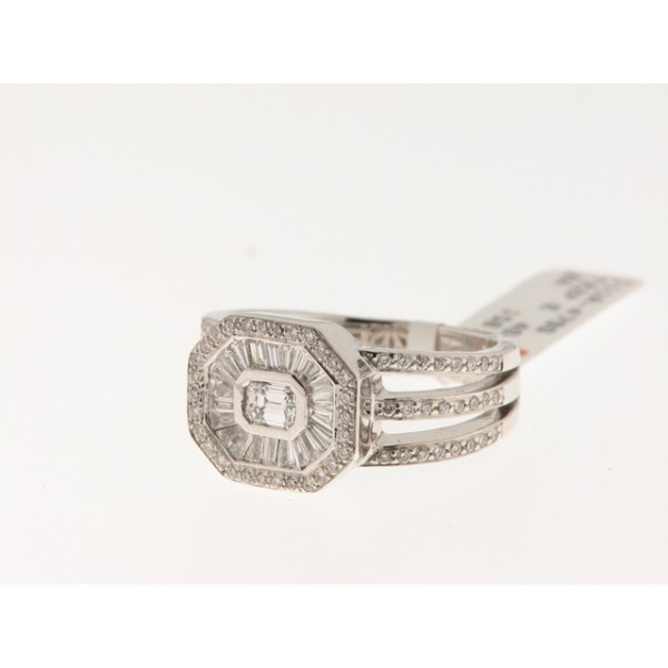 Sortija Oro Blanco Diamantes