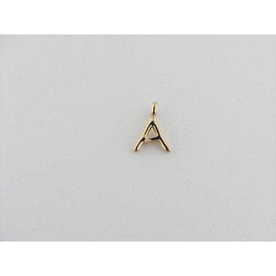 Viceroy colgante letra "A" acero chapado dorado