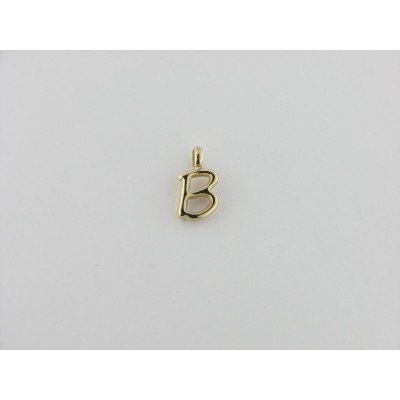 Viceroy colgante letra "B" acero chapado dorado