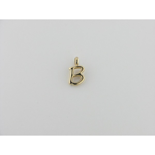 Viceroy colgante letra "B" acero chapado dorado