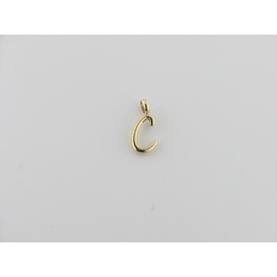 Viceroy colgante letra "C" acero chapado dorado