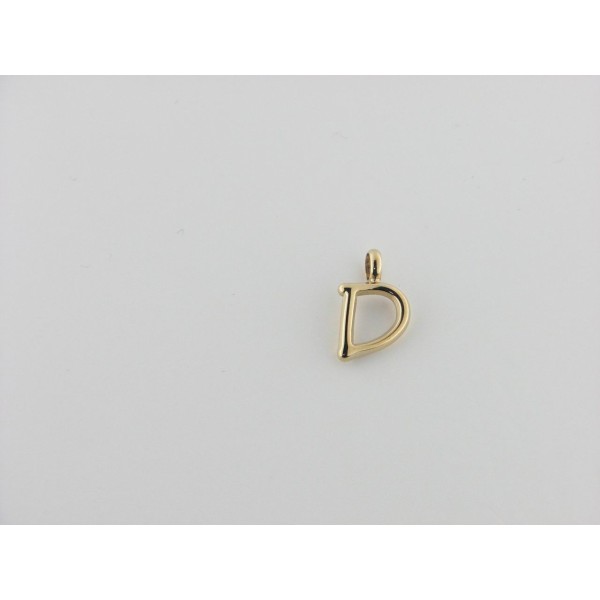 Viceroy colgante letra "D" acero chapado dorado