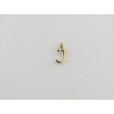 Viceroy colgante letra "J" acero chapado dorado