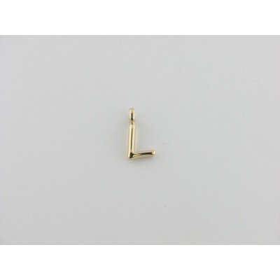 Viceroy colgante letra "L" acero chapado dorado