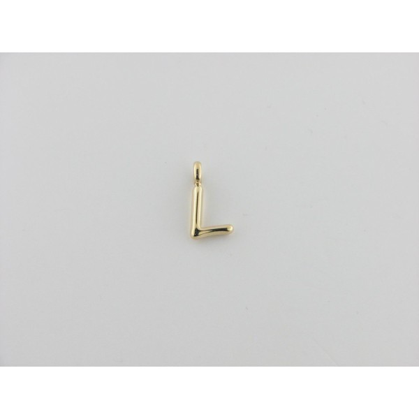 Viceroy colgante letra "L" acero chapado dorado