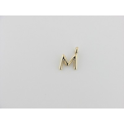 Viceroy colgante letra "M" acero chapado dorado