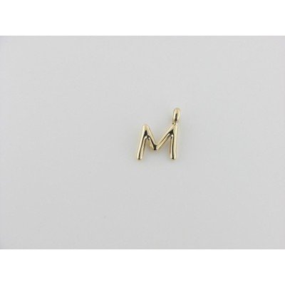 Viceroy colgante letra "M" acero chapado dorado