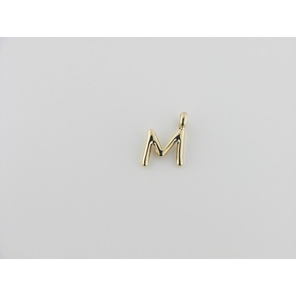 Viceroy colgante letra "M" acero chapado dorado