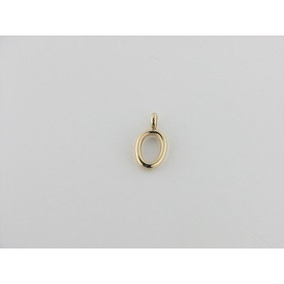 Viceroy colgante letra "O" acero chapado dorado