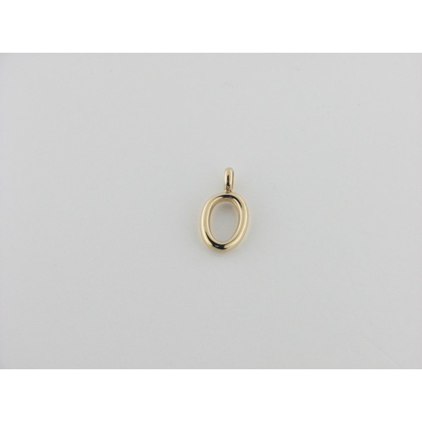 Viceroy colgante letra "O" acero chapado dorado