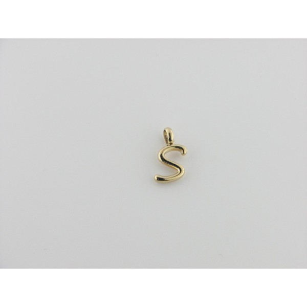 Viceroy colgante letra "S" acero chapado dorado