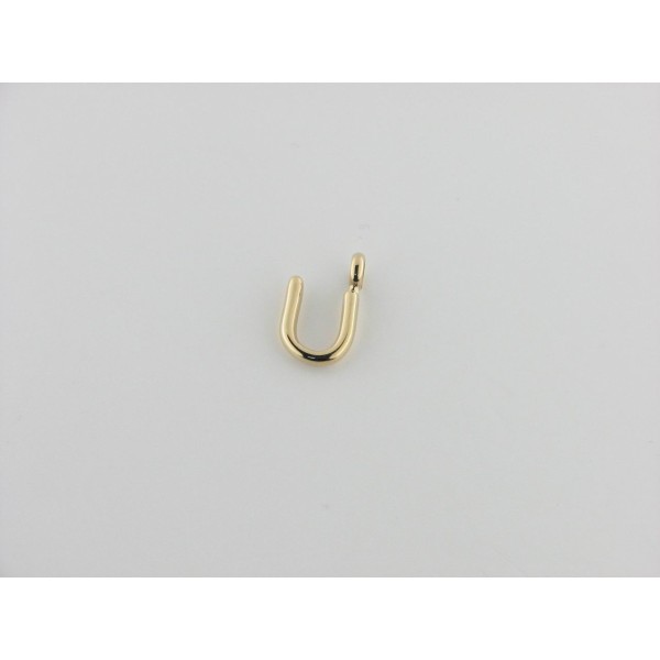 Viceroy colgante letra "U" acero chapado dorado