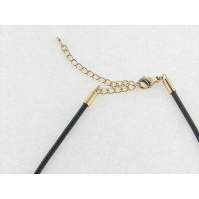 Viceroy gargantilla titanio acero chapado