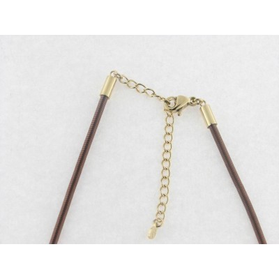 Viceroy gargantilla titanio acero chapado