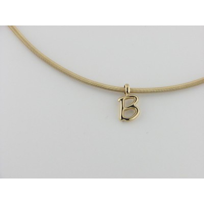 Viceroy colgante letra "B" acero chapado dorado