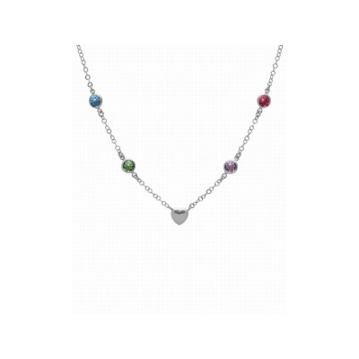 Victoria Cruz Collar Plata Piedras