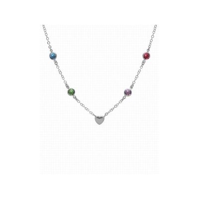 Victoria Cruz Collar Plata Piedras