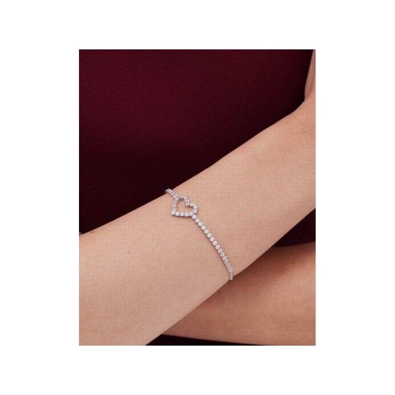 Victoria Cruz Pulsera Plata Piedras