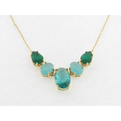 Viceroy Collar Plata Chapada Piedras