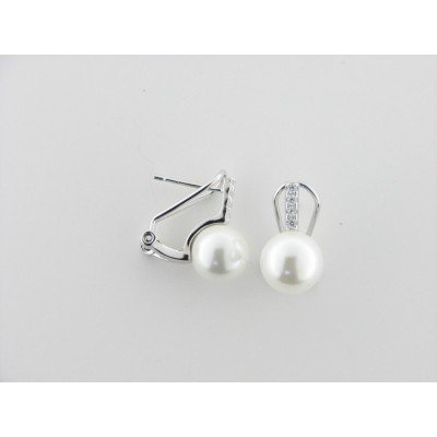 Viceroy pendientes plata perla circonitas