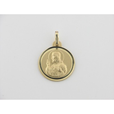 Medalla Oro 16 mm Sagrado Corazón