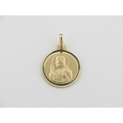 Medalla Oro 16 mm Sagrado Corazón