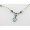 Raive Colgante Plata Piedras Cordon