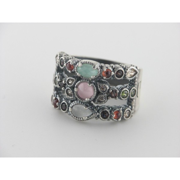 Raive Sortija Plata Piedras