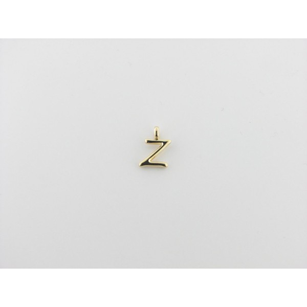 Viceroy colgante letra "Z" acero chapado dorado