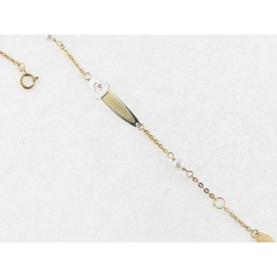 Pulsera Reciem Oro Perlas