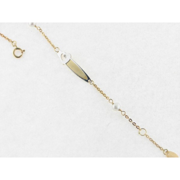 Pulsera Reciem Oro Perlas