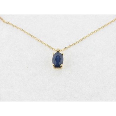 Gargantilla Oro Piedra Azul