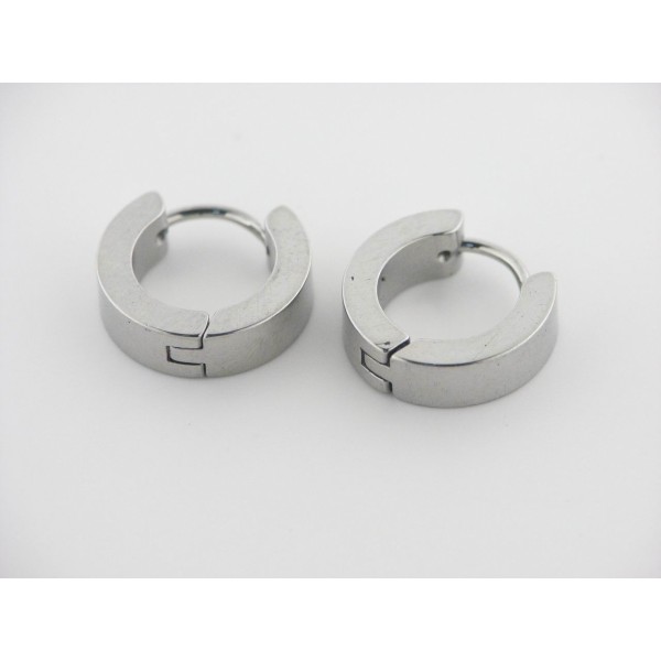 Pendientes Aro Acero 14 mm