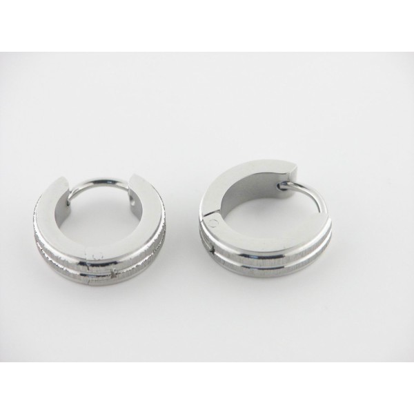 Pendientes Aro Acero 14 mm