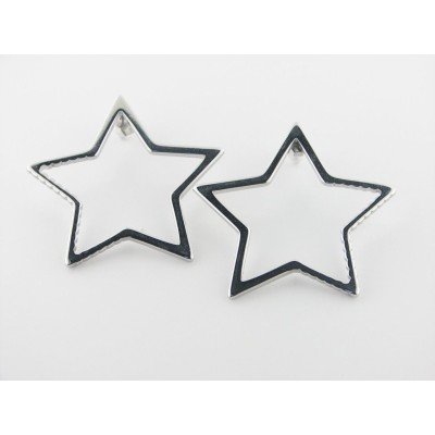 Pendientes Acero Estrella