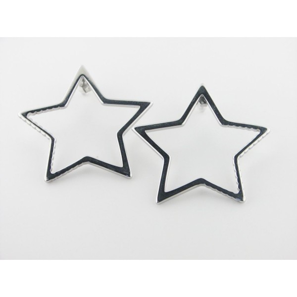 Pendientes Acero Estrella