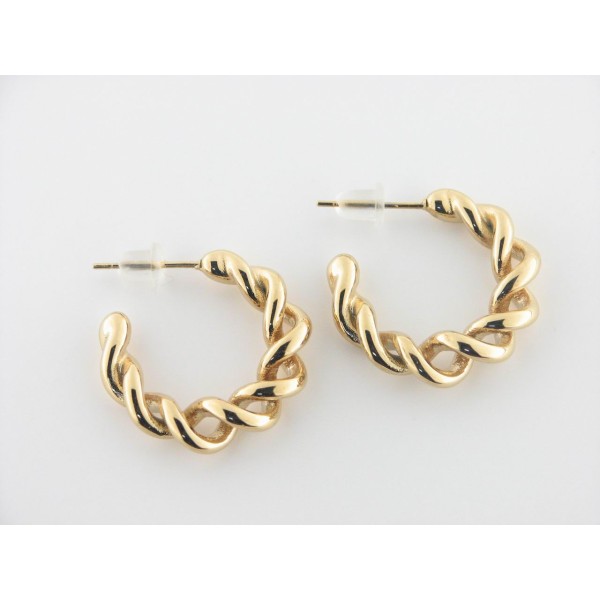 Pendientes Aro Acero Chapado