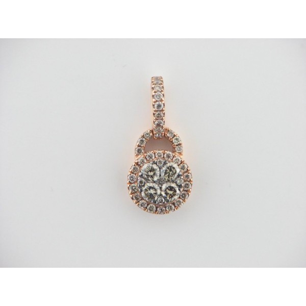 Colgante Oro Diamantes Brown