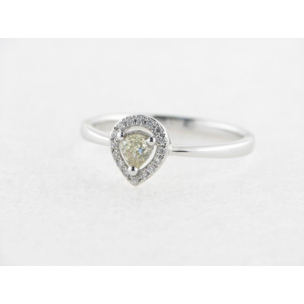 Sortija Oro Blanco Diamantes