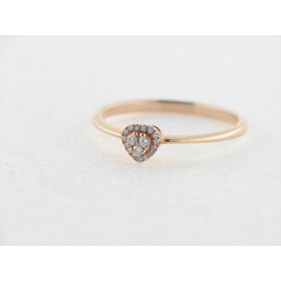 Sortija Oro Rosa Diamantes