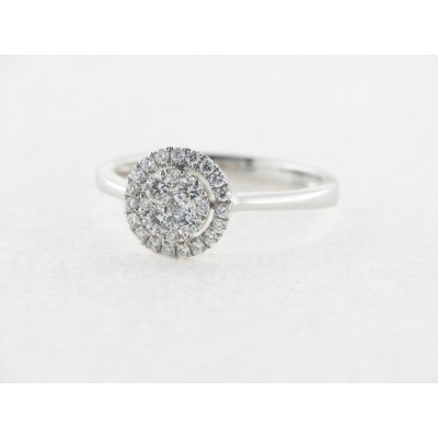 Sortija Oro Blanco Diamantes
