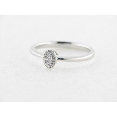 Sortija Oro Blanco Diamantes