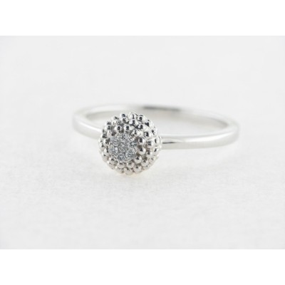 Sortija Oro Blanco Diamantes