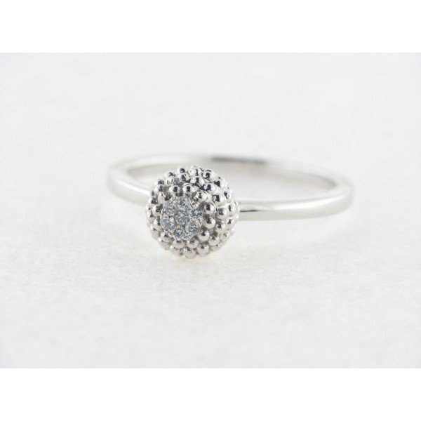 Sortija Oro Blanco Diamantes