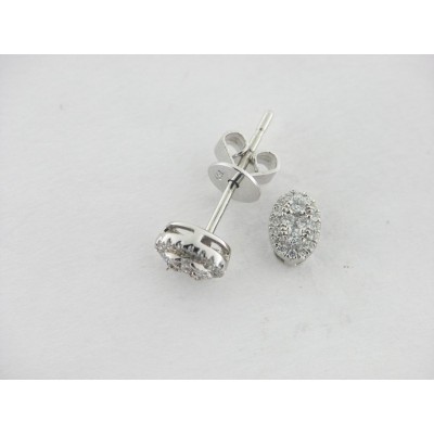 Pendientes Oro Blanco Diamantes