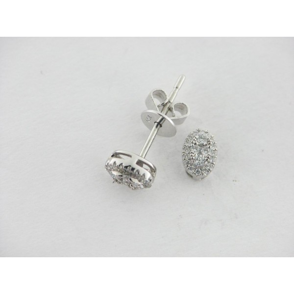 Pendientes Oro Blanco Diamantes