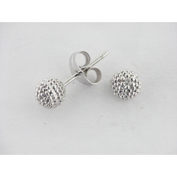 Pendientes Oro Blanco Diamantes